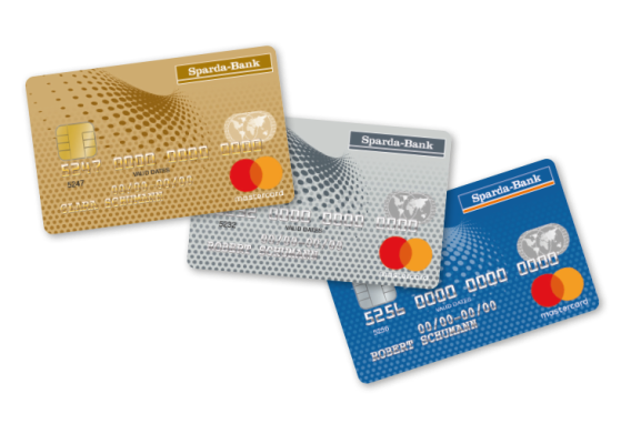 drei Mastercard-Kreditkarten